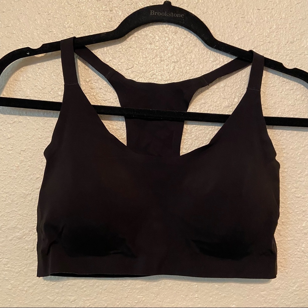 Black Racerback Wireless Padded Sports Bra